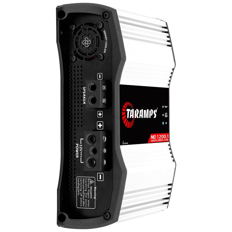 Taramp's Taramps MD 1200.1 4-Ohms Car Amplifier, 1200W RMS Full Range Digital Monoblock Class D MOSFET Amp, Crossover High/Low Pass Filter, Bass Boost, Gain Control LED Power Indicator, High Performance Audio - Image 2